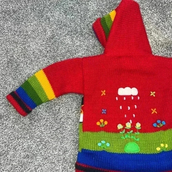 UNIQUE TARKA FUN SWEATER INFANT Peruvian Children's Wool Sweater - Picture 9 of 10